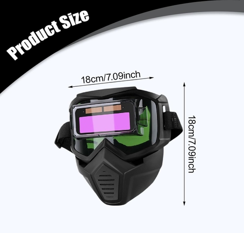 Automatic Darkening Welding Helme, Detachable Large Viewing Welding Hood, Lightweight and Breathable Face Shield, Professional Welding Mask for ARC Weld Grinding