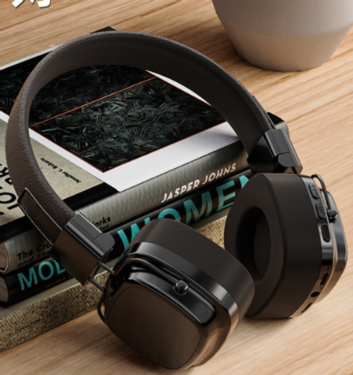 SMY-63 Bluetooth 5.3 Over-Ear Headphones with Heavy Bass – Compatible with Mobile Phones and PCs