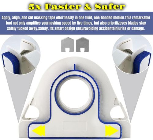 Painters Tape Applicator, Masking Master Tape Dispenser  Scraper, Masking Paint Tape Applicator Set for Painting Trim, Wall and Floor Painting