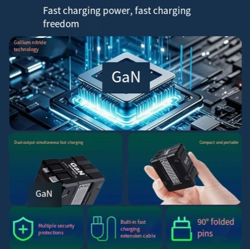 British standardCharger USB charging plug, multi-functional fast charging adapter, compatible with Android and Apple mobile phones and data cables.