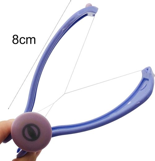 Facial and chin hair remover, manual, stable, convenient, multi-purpose, safe beauty tool, cotton thread, spring hair removal tool for women, shaver