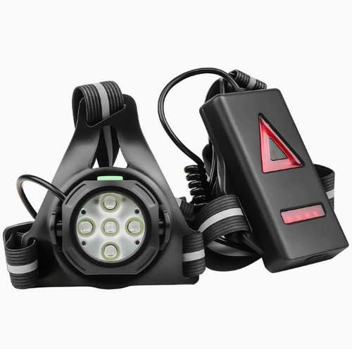Chest-Mounted Night Running Light – Wearable LED Light for Cycling & Running (Multi-LED, Red Warning Light, USB Rechargeable)