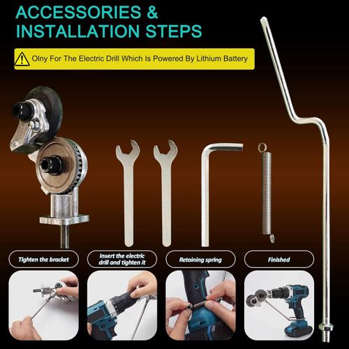 Cutter Metal Sheet Drill Attachment for Metal Cutting Electric Drill Shears Attachment Cutter Nibbler (No Electric Drill)