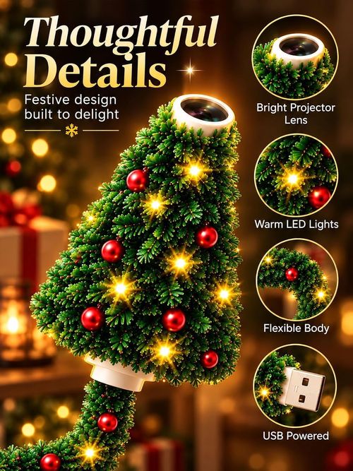 Christmas Tree Ceiling Projector USB Christmas Projector Lamp