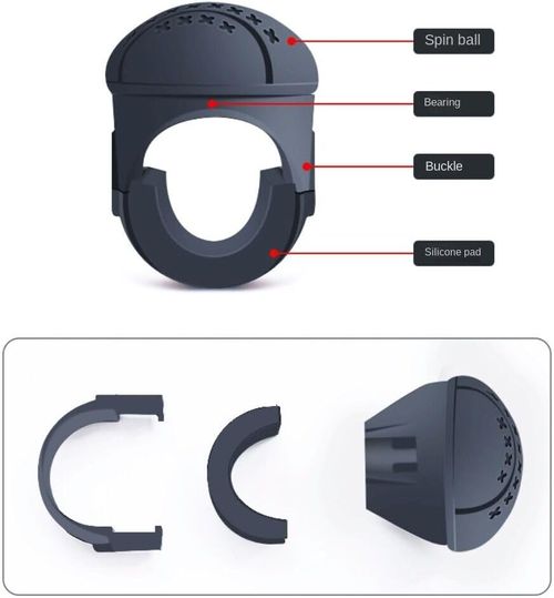 SEADEAR Car Steering Wheel Spinner, 360 Degree Silicone Power Handle Steering Wheel Knob Car Steering Wheel Spinner Knob Car Steering Wheel Booster Ball Car Steering Wheel Assistive Ball