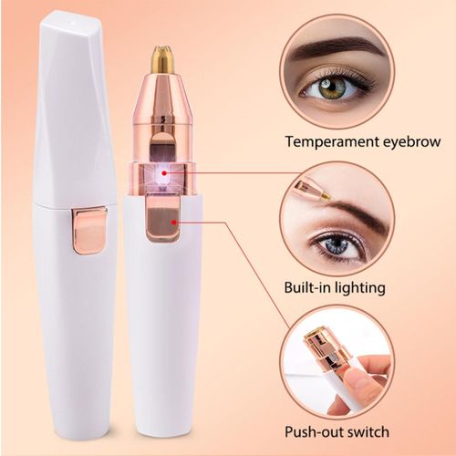 Premium Facial Shaver, Painless Electric Hair Remover, 2-in-1 Rechargeable Women's Facial Shaver, For Face, Lip, Chin