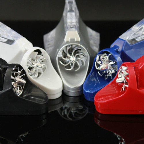 Automotive Shark Fin Wind-Powered Light — Flashing, Anti-Rear-End, Multi-Color LED Antenna Light. Wind-Powered, Wireless, Flashing Shark Fin Light. Roof Modification Warning Light — Multi-Color Streaming Effect, Wind-Powered, Anti-Rear-End Light (Universal Fit).