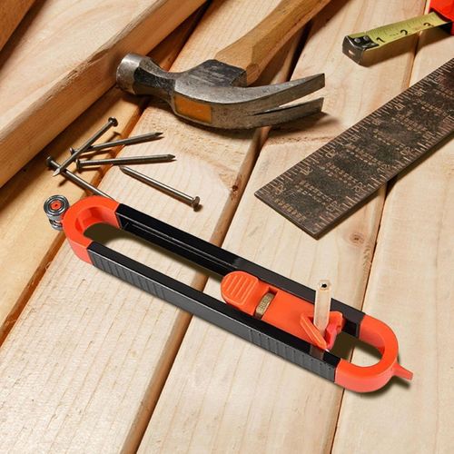 Wood Scribe Tool,Adjustable Precise Profile Gauge Ruler with Lock - Carpenter Scribing Accessories for Copying Angles Odd Shapes, DIY Construction Woodwork