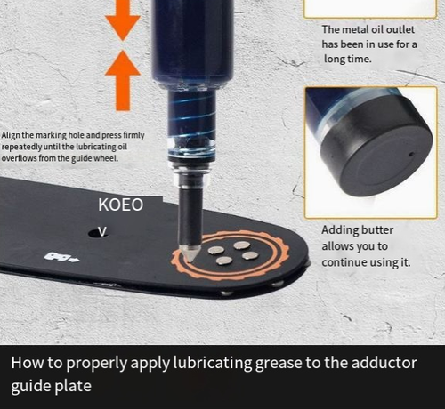 Portable Manual Grease Gun for Home Use, Chainsaw Guide Plates, and Mechanical Lubrication – A Lazy Person's Must-Have! This portable manual grease gun is specifically designed for use with chainsaw guide plates and mechanical lubrication.