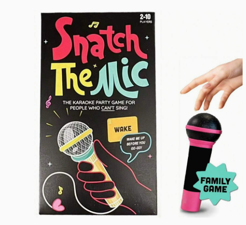The Mic Party Game, Karaoke Card Game for Non-Singers