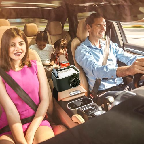 Car Armrest Storage Box Water Cup Holder, TikTok Car Seat Organizer Tissue Storage with Cup Holder, Multifunctional Car Organizers for Water Cup, Coffee, Drink, Paper Towels Cellphones