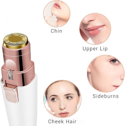 Premium Facial Shaver, Painless Electric Hair Remover, 2-in-1 Rechargeable Women's Facial Shaver, For Face, Lip, Chin