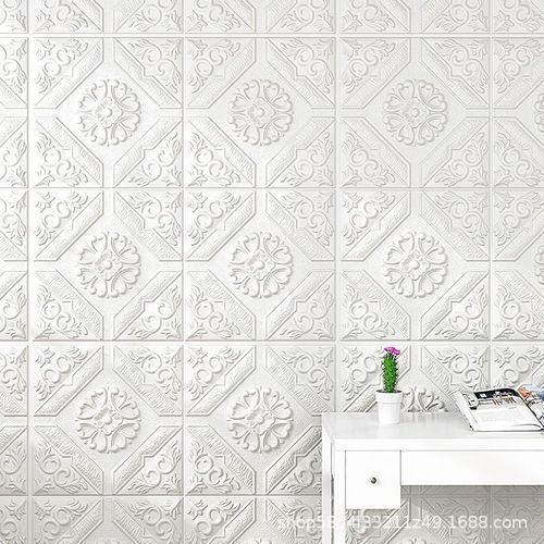 Self-adhesive 3D wallpaper for bedroom and living room feature walls