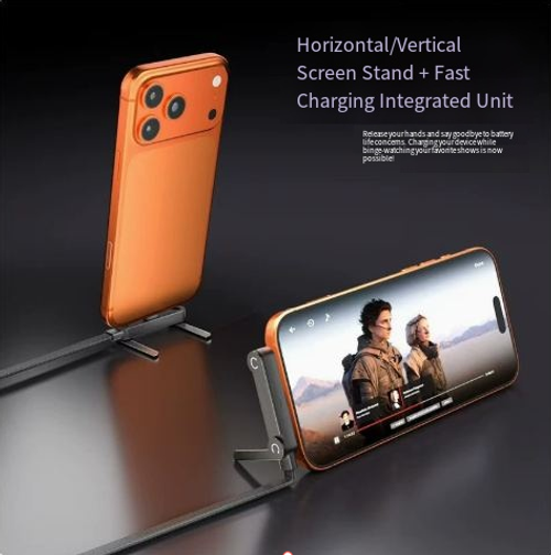 Type-C stand fast charging data cable for e-sports mobile games, right-angle PD charging cable for mobile phones