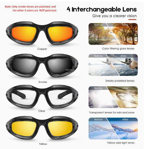 Daisy C5 Military Tactical Goggles, Outdoor Shooting CS Windproof and Impact-Resistant Sunglasses, Four-Lens Set  Military Enthusiast C5 Tactical Glasses, Outdoor Cycling Windproof and Sandproof Goggles, CS Field Riot Shooting Sunglasses  Daisy C5 Multi-functional Goggles, Polarized UV Protection, Universal Tactical Sunglasses for Outdoor Shooting, Cycling, and Hiking