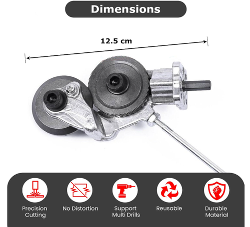 New Metal Nibbler Drill Attachment, Electric  Battery Universal Drill Shears, Drill Plate Cutter Attachment, Metal Cutter Sheet Drill Attachment for Metal Cutting