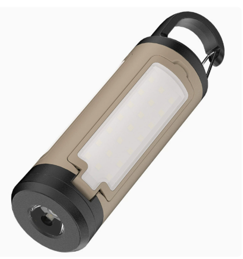 Outdoor LED Three-Leaf Folding Camping Light, TYPE Rechargeable Portable Hook Multifunctional Camping Tent Light