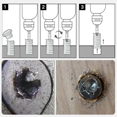 22 Pcs Damaged Screw Extractor SetRemover with Bit Holder and Storage Case, Bolts Drill Bit Tool for Electric Hand Drill