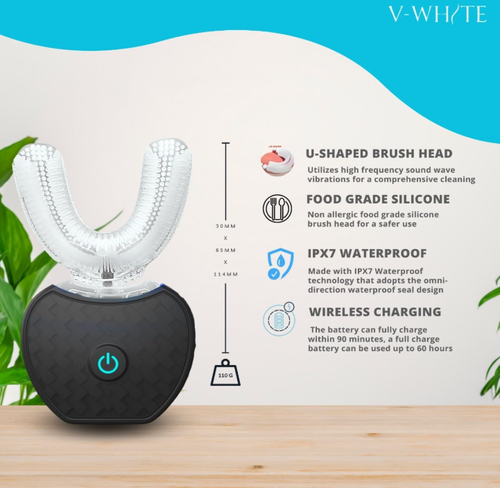 Ultrasonic U Shaped Auto Brush for Adults - Automatic Toothbrush