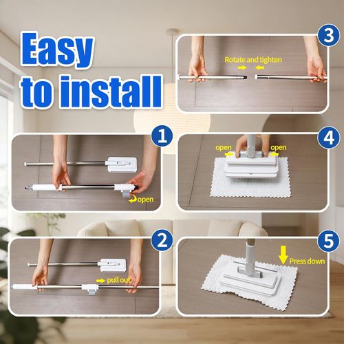 Disposable Snap Grip MiniMop Sweep for Wall Cleaner