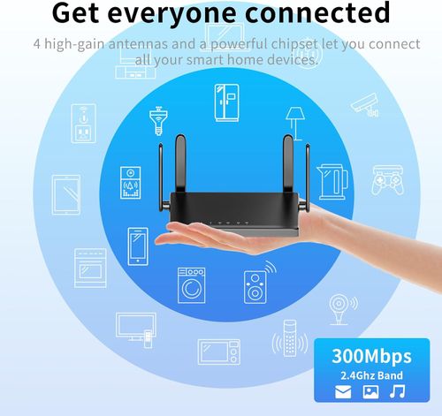 High-Speed ​​300Mbps Home Wi-Fi Router with Wall-Penetrating Capability