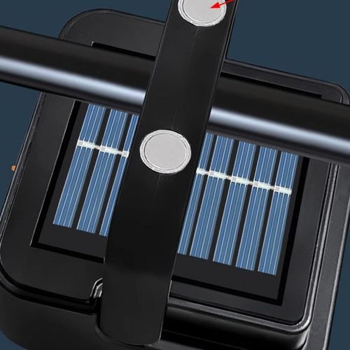 Multifunction Solar Work Light – Portable LED Camping Flashlight – Waterproof Rechargeable Light for Construction Sites, Workshops, Garages, and Car Repairs