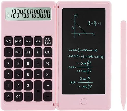 Multifunctional Rechargeable Calculator with Writing Tablet