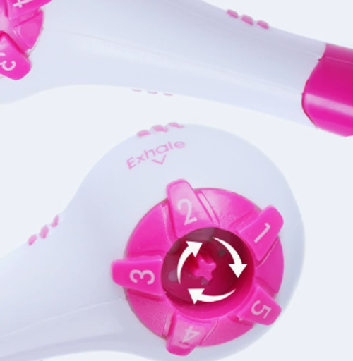 THE BREATHER │ Natural Breathing Exerciser Trainer For Drug-Free Respiratory Therapy │ Breathe Easier with Stronger Lungs │ Guided Mobile Training App Included