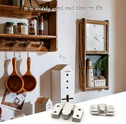 20 Pairs Stainless Steel Interlock Hanging Buckle Equipped with 80 Steel Screws