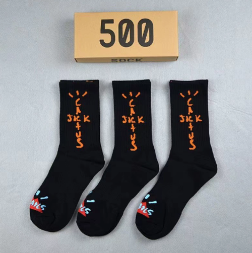 Boxed graffiti-print mens socks, versatile long socks, trendy brand, springsummer, AJ sports socks