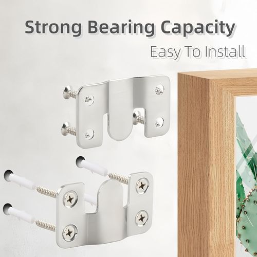 20 Pairs Stainless Steel Interlock Hanging Buckle Equipped with 80 Steel Screws