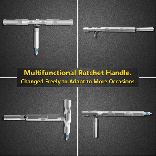 24-in-1 Magnetic Screwdriver Set with Detachable T-Ratchet Handle, Precision Multi-Tool Kit for Home, Office, Garage Repairs