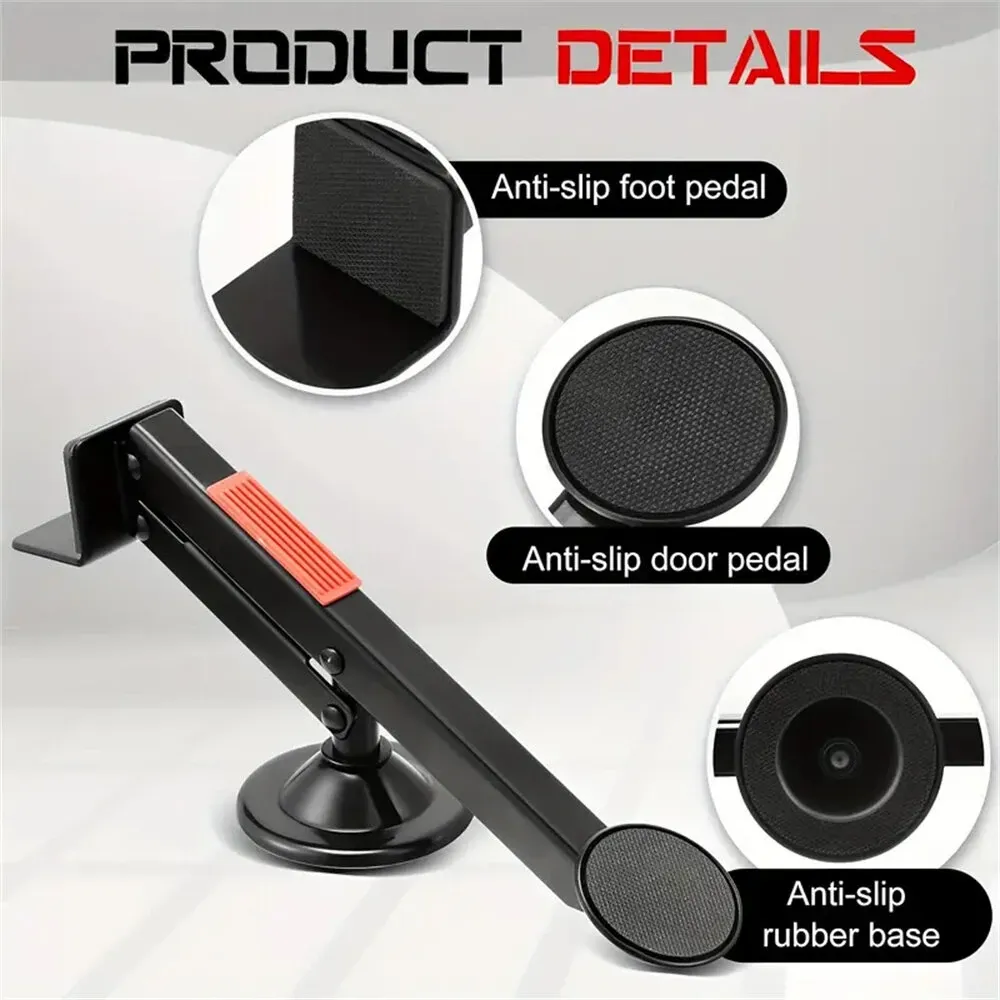 Heavy-Duty Swivel-Type Door and Board Lifter Door Lifter Installation Tool Drywall Lift Black