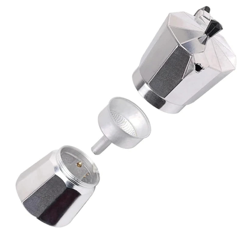 3-Cup Aluminum Espresso Coffee Maker – Stovetop Moka Pot for Rich Italian-Style Espresso