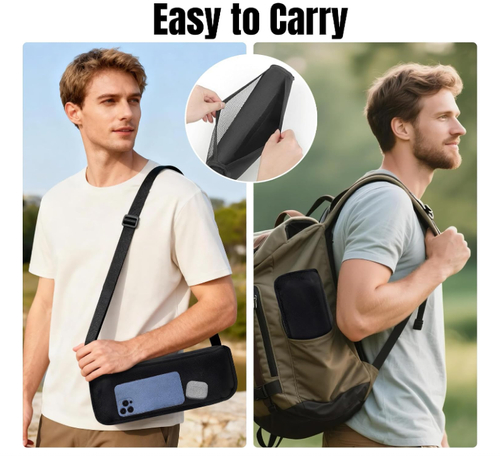 Pocket Chair Folding for Adult - Foldable Handbag Camping Stool for Travel Fishing Hiking Queue Up Outdoor Activities, Portable Compact Stool with Carry Pouch for Storage (11 x 9.1 Inch)