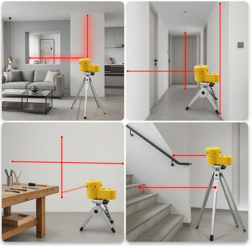 Lv-06 8-Function Laser Level Leveler With Tripod