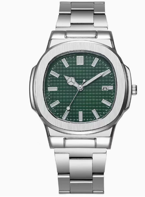 Men's Square Quartz Watch with Steel Band — Trendy, Sporty, and Minimalist Calendar Wristwatch. New Arrival: Square Sports Watch with Calendar and Steel Strap. Men's Business-Casual Quartz Wristwatch — A Trendy, Versatile, and Water-Resistant Men's Timepiece.