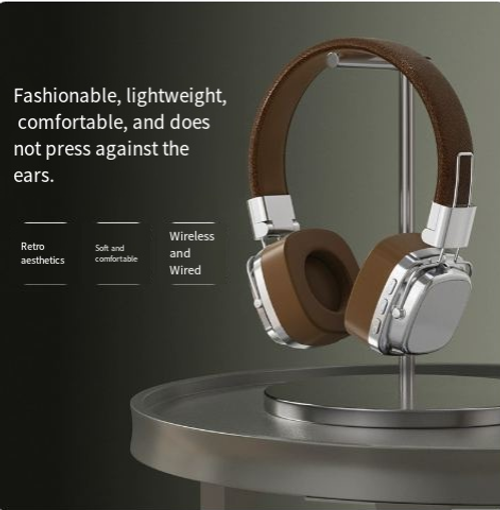 SMY-63 Bluetooth 5.3 Over-Ear Headphones with Heavy Bass – Compatible with Mobile Phones and PCs