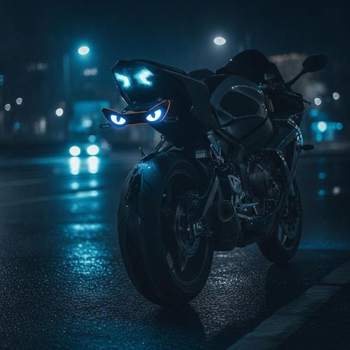 Registration Plate Light with Wire Leads Wired LED Registration Plate Light Waterproof for Motorcyclists, Riders, Custom Builds, Night Riding