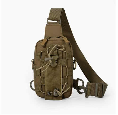 Tactical Sling Bag, Waterproof Chest Pack Adjustable Crossbody Backpack for Men Women Outdoor Sports Climbing Camping