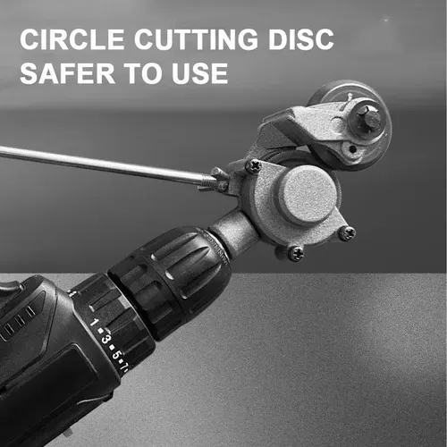 Metal-Cutting Attachment for Power Drills — Sheet Metal Cutting Tool | Power drill attachment suitable for cutting stainless steel, aluminum, iron sheets, and various types of thin sheet metal.