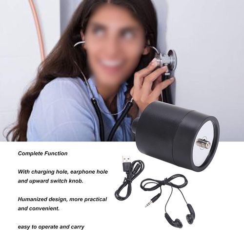 Sound Amplifier, High Accuracy Enhanced Microphone Audio Ear Listening Device Amplifier Through Wall Door Voice Tool, Water Gas Leakage Testing, Floor Heating Detection