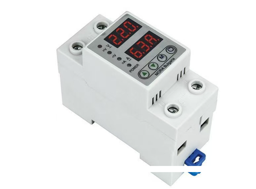 40A63A Rail-Mounted OverUnder Voltage Protection Relay, Industrial Current Limiting Ammeter Rail-Mounted Protection Device, Overcurrent Limiting Industrial Instrument