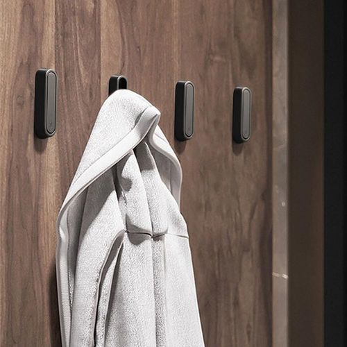 4pcs Set of Stylish Foldable Rust-Proof Hooks, Suitable for Home Entrance, Bathroom, Bedroom, Kitchen, Living Room, Modern Style, Wall-Mounted, Garage Office Closet Laundry Room, Zinc Alloy Space-Saving Wall-Mounted Hooks, for Storing Coats, Towels