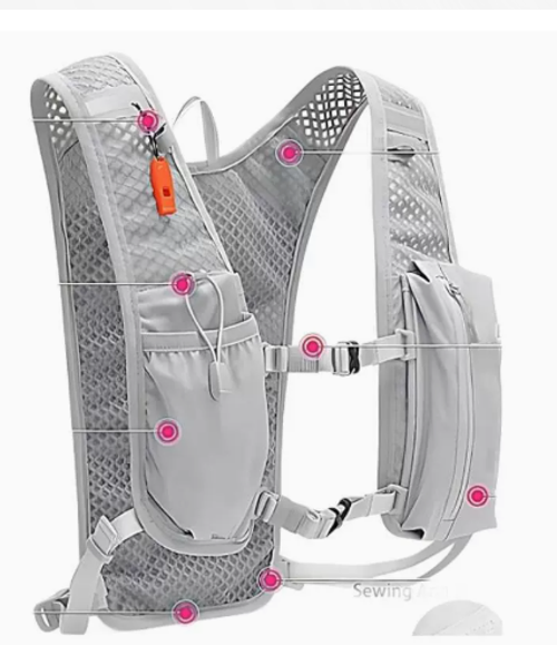 Breathable Hydration Backpack Vest for Cycling, Running, Hiking, and Trail Running