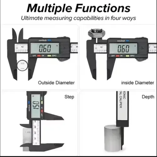 Ditron Electronic Digital Vernier Caliper 150mm Carbon Fiber Composites Measuring Tool