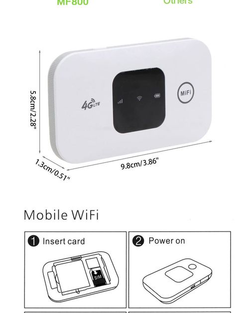 4G LTE Portable Mobile WiFi Hotspot - 150Mbps High SpeedPocket 4G WiFi Router - Stay Connected Anywhere, Anytime