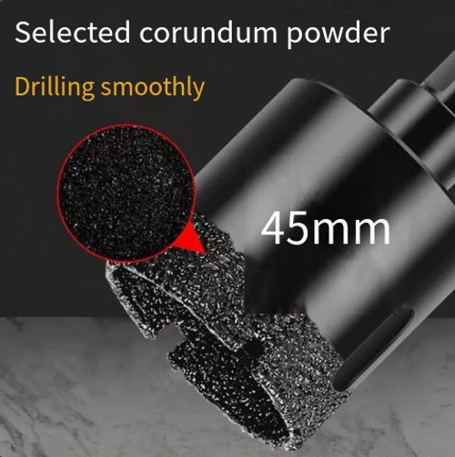 Brazing drill bit for ceramic tiles marbleand concrete wet and dry use