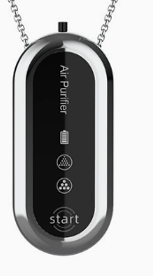 Portable Air Purifier, Wearable Ionizer Necklace, Rechargeable and Portable Air Negative Ion Generator, for Travel Party Outdoor Home