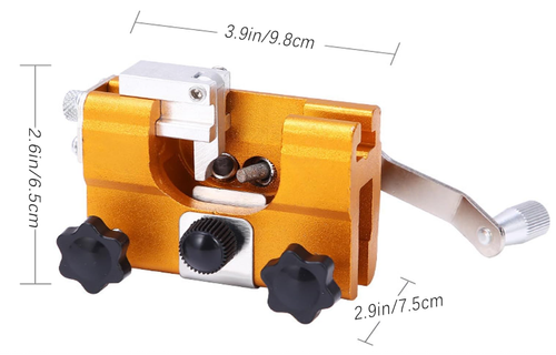 Chain Sharpener, Chainsaw Sharpener, Chainsaw Sharpener Jig Kit Universal Chain Saw Blade Sharpening Tool with 5 Sharpening Rods (Yellow, L)